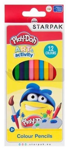 KREDKI OŁÓWKOWE 12 KOLORÓW PLAY-DOH