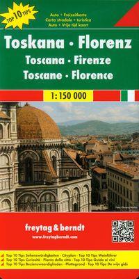 TOSKANIA FLORENCJA MAPA 1:150 000