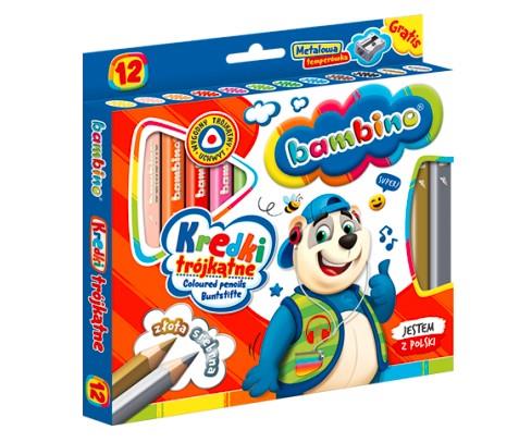 KREDKI BAMBINO W OPRAWIE DREWNIANEJ O PRZEKROJU TR