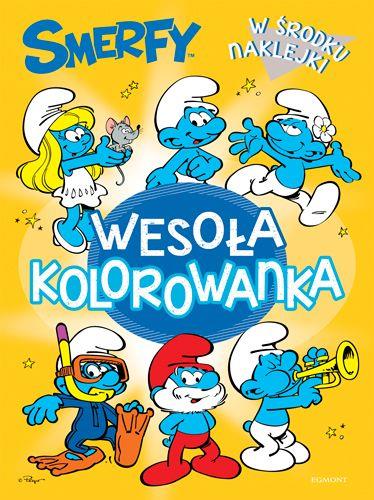 SMERFY. WESOŁA KOLOROWANKA Z NAKLEJKAMI