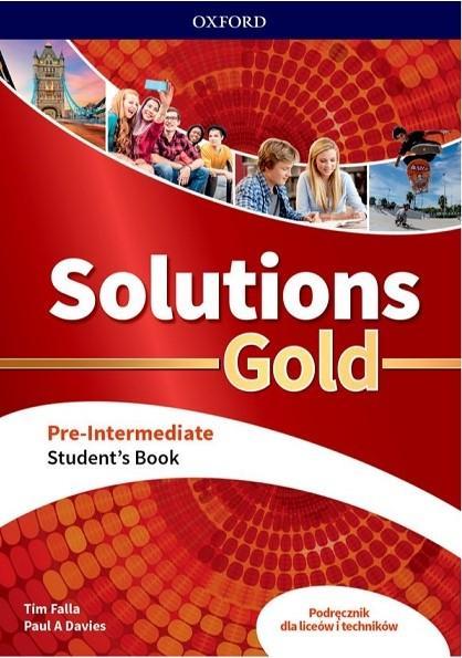 SOLUTIONS GOLD. PRE-INTERMEDIATE. STUDENT S BOOK.