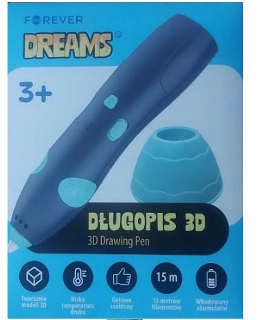 Bezprzewodowy kreatywny długopis 3D + 15 m