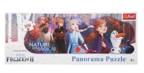 PUZZLE 100 PANORAMA KRAINA LODU FROZEN 2