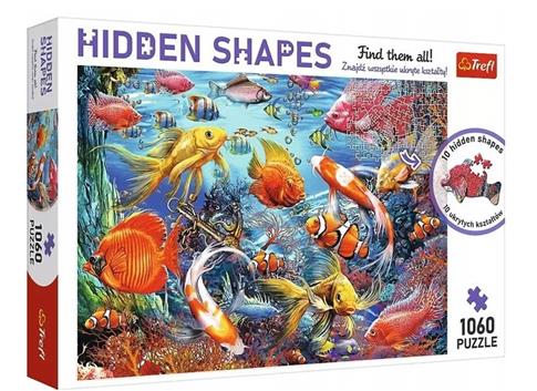 PUZZLE 1060 HIDDEN SHAPES PODWODNE ŻYCIE UKŁADANKA