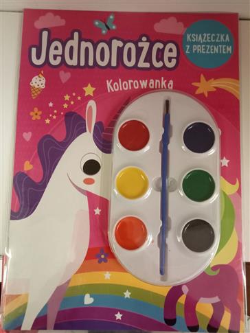 JEDNOROŻCE KOLOROWANKA