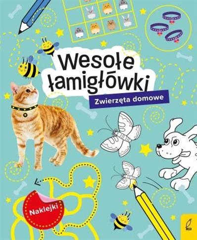 Zwierzęta domowe. Wesołe łamigłówki