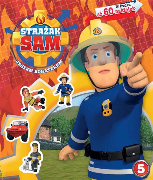 KSIĄŻECZKA EDUKACYJNA 225X270 STRAŻAK SAM NAKLEJKI