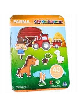 GRA MAGNETYCZNA FARMA PLANSZOWA EDUKACYJNA DLA DZI