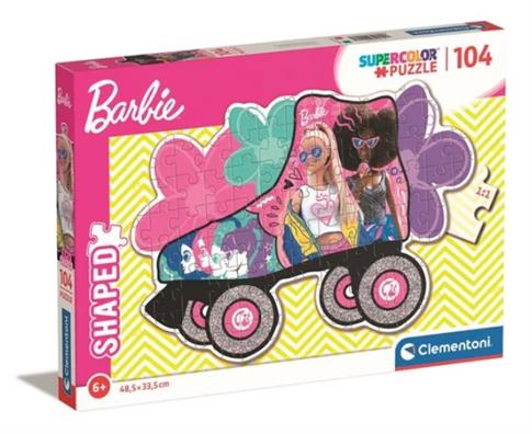 CLEMENTONI, PUZZLE, SHAPED, BARBIE, 104 EL.