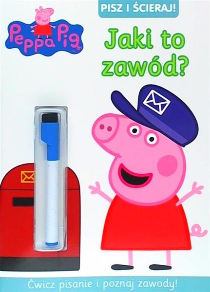 PEPPA PIG.PISZ I ŚCIERAJ NR 6.JAKI TO ZAWÓD