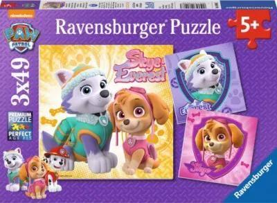 Ravensburger, puzzle, Psi Patrol, Urocze Skye&Ever