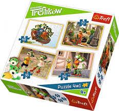 PUZZLE 4W1 35/48/54/70 PRZYGODY TREFLIKÓW TREFL 34