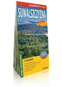 SUWALSZCZYZNA LAMINOWANA MAPA TURYSTYCZNA 1:85 000