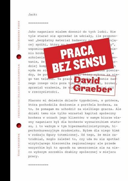 PRACA BEZ SENSU. TEORIA