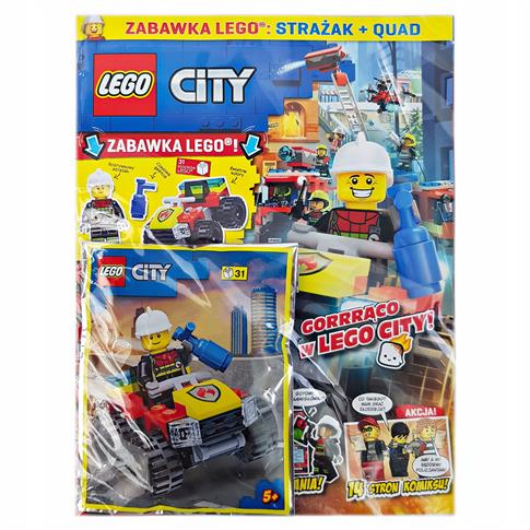 LEGO CITY 6/2022 + STRAŻAK + QUAD