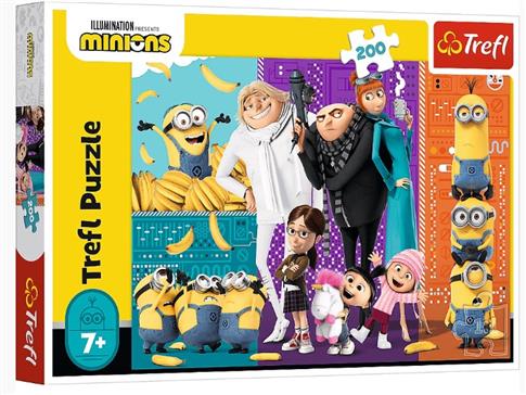 Puzzle 200 el. Minionki górą!