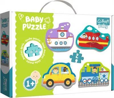 Trefl, puzzle, Baby Classic, Pojazdy transport, 4x