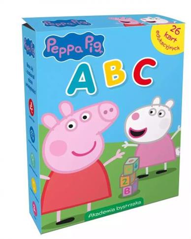 ŚWINKA PEPPA. ABC. KARTY EDUKACYJNE W PUDEŁKU