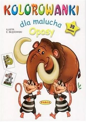 Kolorowanki dla maluchów. Oposy
