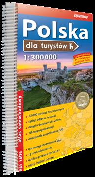 POLSKA DLA TURYSTÓW. ATLAS SAMOCHODOWY, 1:300 000