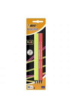 OŁÓWEK BEZ GUMKI BIC EVOLUTION FLUO 650 HB BLISTER