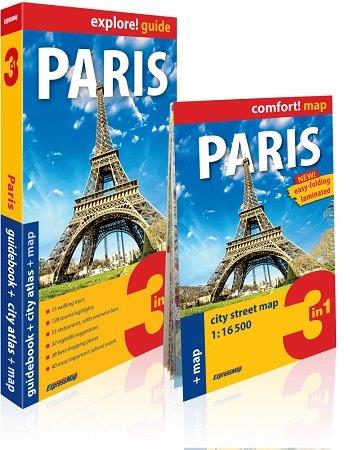 PARIS 3IN1. GUIDEBOOK + CITY ATLAS + MAP