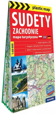 Sudety Zachodnie; foliowana mapa turystyczna 1:60