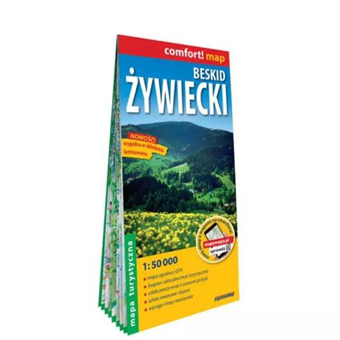 Beskid Żywiecki laminowana mapa turystyczna 1:50