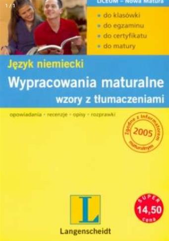 Wypracowania maturalne. Język niemiecki