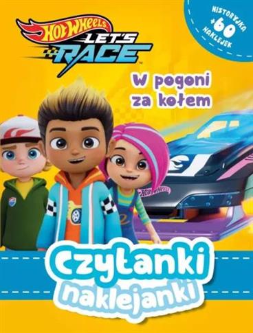 Czytanki naklejanki. W pogoni za ko?em! Hot Wheels