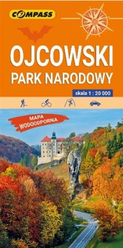 MAPA WODOODPORNA OJCOWSKI PARK NARODOWY 1:20 000