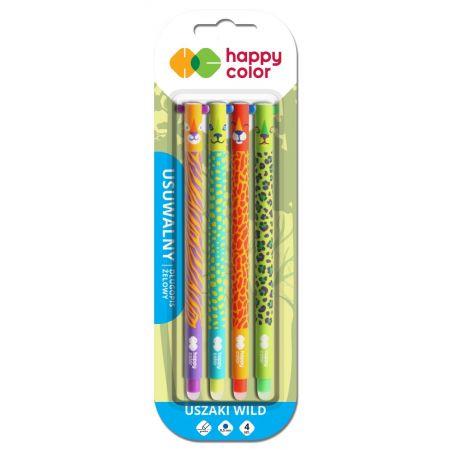 Happy Color Długopisy wymazywalne Uszaki Wild, 0.5