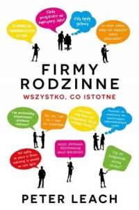 FIRMY RODZINNE WSZYSTKO CO ISTOTNE