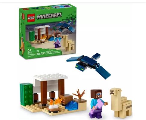 LEGO Minecraft, klocki, Pustynna wyprawa Steve’a,