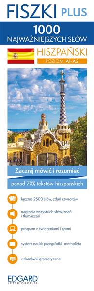 HISZPAŃSKI. 1000 NAJWAŻNIEJSZYCH SŁÓW. FISZKI PLUS