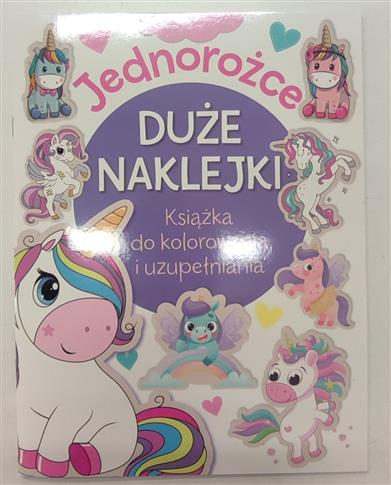 DUŻE NAKLEJKI JEDNOROŻCE