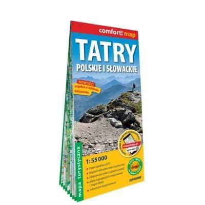 Tatry Polskie i Słowackie. Mapa w skali 1:55 000