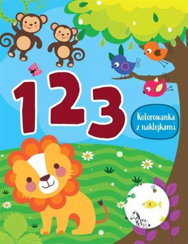 123. KOLOROWANKA Z NAKLEJKAMI