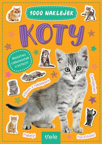 KOTY. 1000 NAKLEJEK