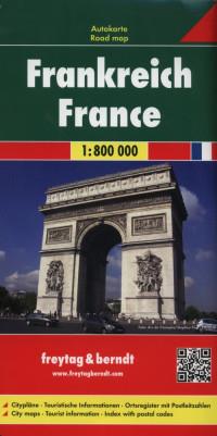 FRANCJA MAPA 1:800 000