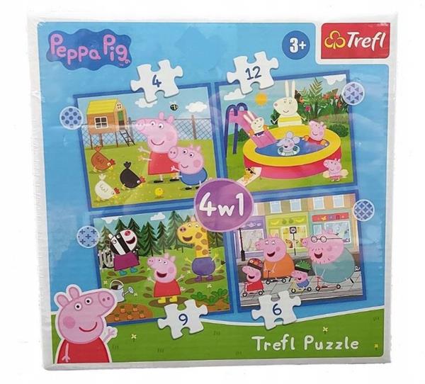 TREFL 91795 PUZZLE 4W1 PEPPA