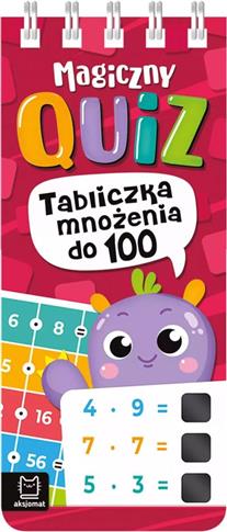 MAGICZNY QUIZ. TABLICZKA MNOŻENIA DO 100. NA SPIRA