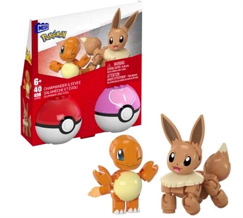 MEGA, Pokemon Pokeball Charmander i Eevee, JCR81
