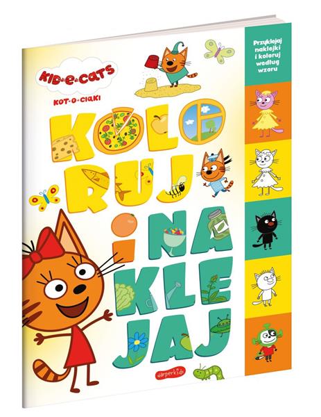 KOLORUJ I NAKLEJAJ. KOT-O-CIAKI
