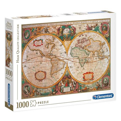 Clementoni, puzzle, Old Map, 1000 el.