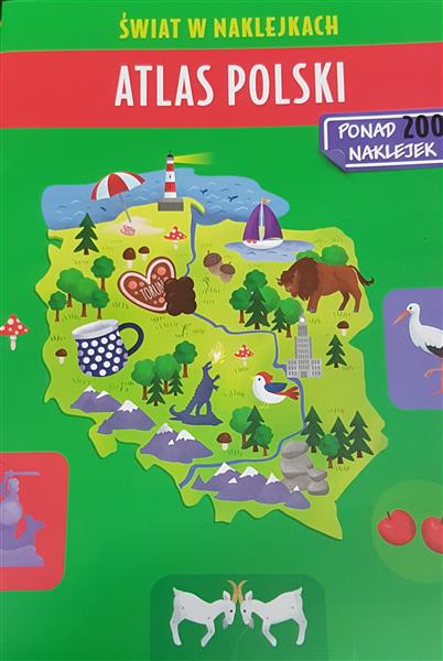 ŚWIAT W NAKLEJKACH - ATLAS POLSKI