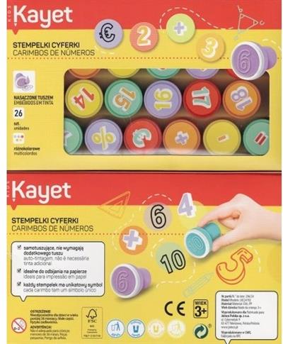 KAYET - STEMPELKI CYFERKI PIECZĄTKI LICZBY - 26 sz