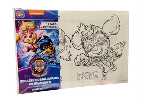 OBRAZEK DO MALOWANIA PO NUMERACH PSI PATROL Skye +