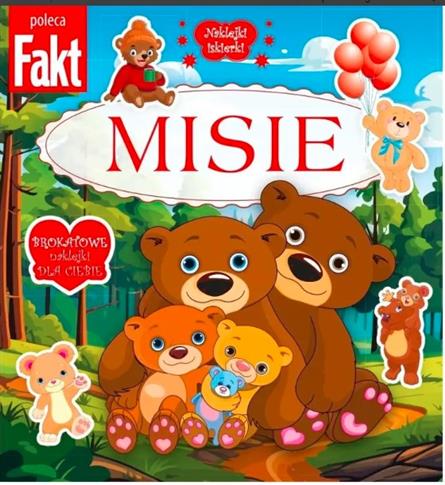 MISIE. NAKLEJKI ISKIERKI