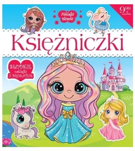 Naklejki iskierki. Księżniczki (słodkie naklejki z